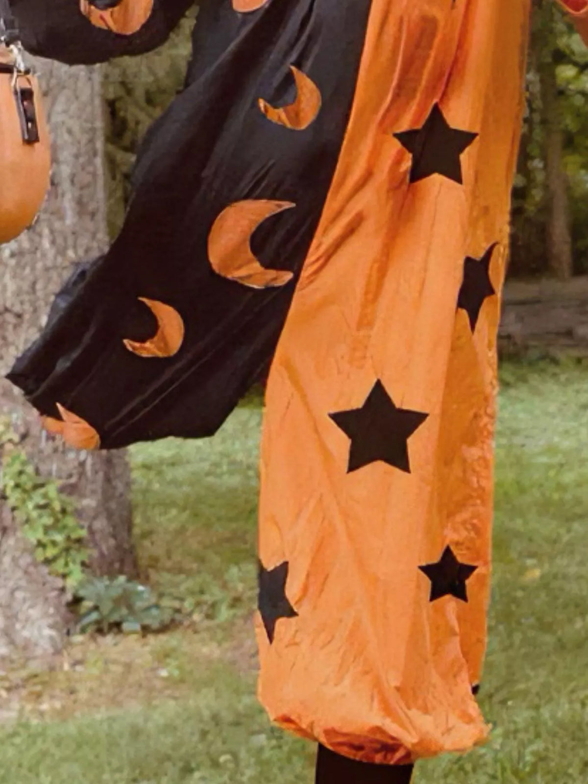 Halloween Two-Tone Star & Moon Print Jumpsuit
