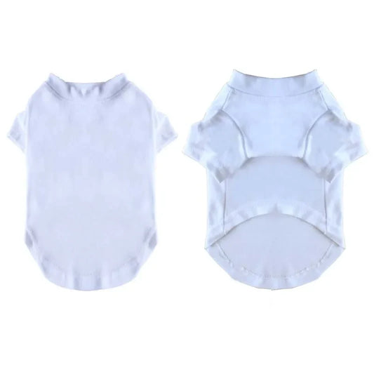 Dog T-shirt Summer Sleeve Design Pet Clothes Cotton Soft Puppy Shirts Breathable Clothing for Small Medium Large Dogs