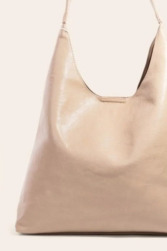 Fame Faux Leather Tote Bag