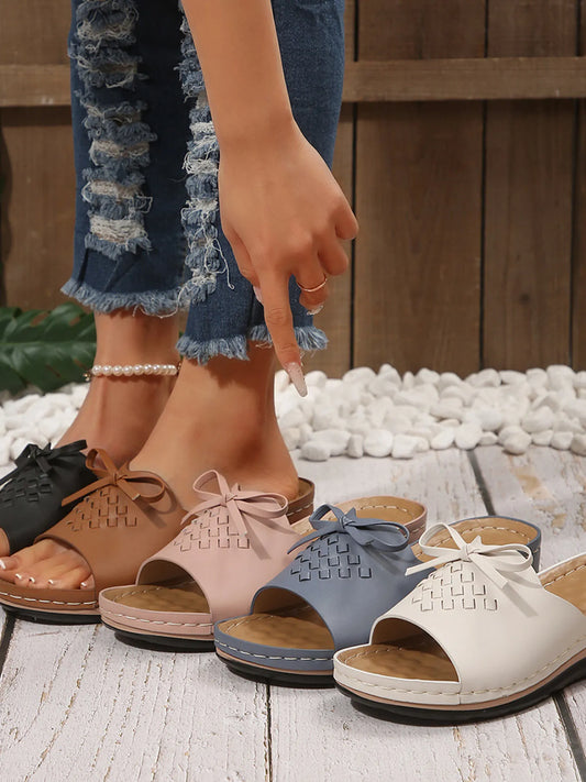 Bow Open Toe Sandals