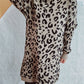 Leopard Round Neck Long Sleeve Sweater