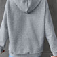 Pumpkin Face Graphic Drawstring Hoodie with Pocket