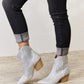 East Lion Corp Rhinestone Ankle Cowboy Boots