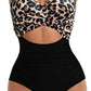Tied Crisscross Cutout One-Piece Swimwear