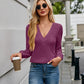 V-Neck Long Sleeve T-Shirt