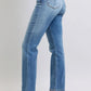 Judy Blue Full Size Run Vintage Wash Thermal Straight Jeans