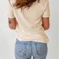 Corn Letter Graphic Cuffed Tee