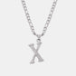 Titanium Steel Letter Pendant Necklace