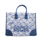 MCM Munchen Extra Large Blue Vintage Denim Fabric Tote