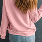 Valentine’s Day XOXO Round Neck Long Sleeve Sweatshirt