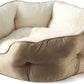 Small Dog Bed for Small Dogs, Cat Beds for Indoor Cats, Pet Bed for Puppy and Kitty, Extra Soft & Machine Washable with Anti-Slip & Water-Resistant Oxford Bottom, Brown, 20 Inches