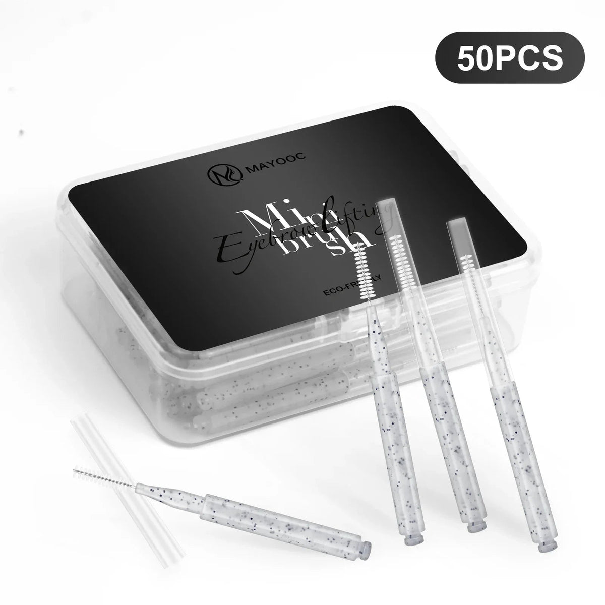 5/10/50PCS Mini Eyebrow Brush Brow Perm Brush Disposable Brow Lifting Brushes Bendable Micro Eyelash Brush Applicators Tools