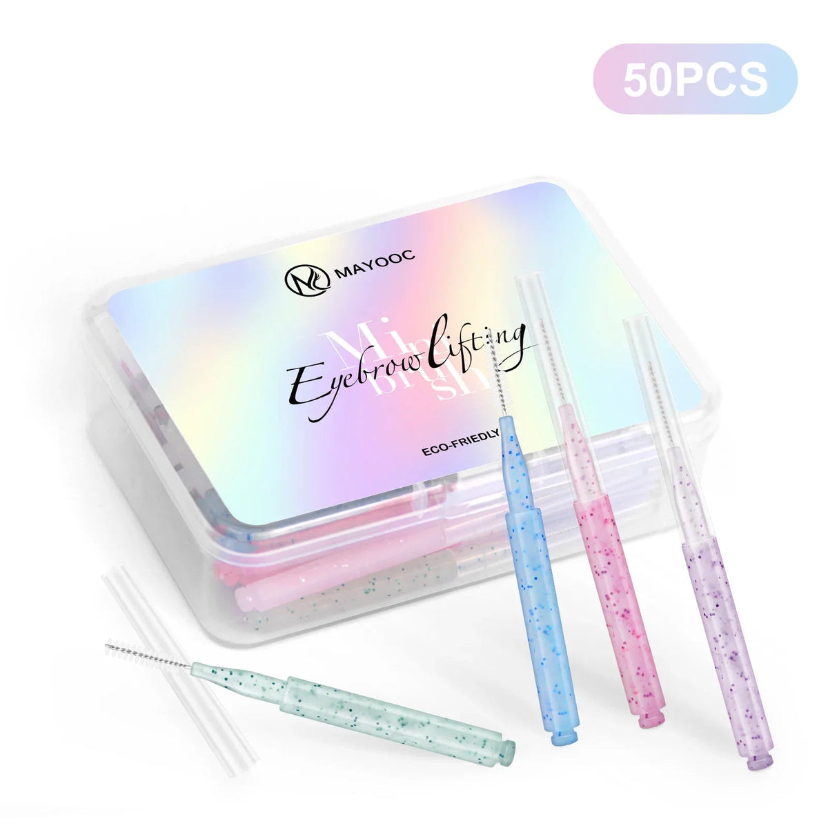 5/10/50PCS Mini Eyebrow Brush Brow Perm Brush Disposable Brow Lifting Brushes Bendable Micro Eyelash Brush Applicators Tools