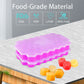 Ice Cube Tray, Set of 2 Honeycomb Shape Silicone Ice Cube Mold with Lid Storage