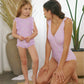 Marina West Swim Full Size Float On Ruffle Faux Wrap One-Piece in Carnation Pink