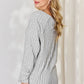 Basic Bae Full Size Ribbed Round Neck Slit T-Shirt