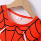 Children's Spider Round Neck Short Sleeve T-Shirt and Pants Set