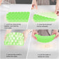 Ice Cube Tray, Set of 2 Honeycomb Shape Silicone Ice Cube Mold with Lid Storage