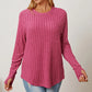 Basic Bae Full Size Ribbed Thumbhole Sleeve T-Shirt