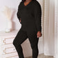 Basic Bae Full Size V-Neck Soft Rayon Long Sleeve Top and Pants Lounge Set