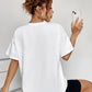 Round Neck Short Sleeve Ghost Graphic T-Shirt