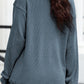 Glitter Ghost Round Neck Long Sleeve Sweatshirt