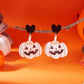 Halloween Pumpkin Heart Drop Earrings