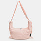 Lace-Up Polyester Crossbody Bag