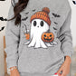 Halloween Ghost Round Neck Sweatshirt