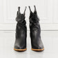 MMShoes Better in Texas Scrunch Cowboy Boots in Black