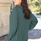 Basic Bae Full Size Ribbed Exposed Seam Mock Neck Knit Top