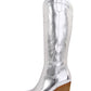Melody Metallic Knee High Cowboy Boots