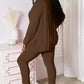 Basic Bae Full Size V-Neck Soft Rayon Long Sleeve Top and Pants Lounge Set