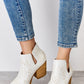 Melody Ankle Embroidered Stitch Boots