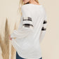 Celeste Full Size Plaid Detail Long Sleeve T-Shirt