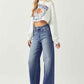 Risen Full Size High Rise Wide Leg Jeans