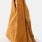 Fame Layered Fringe Detail Suede Hobo Bag