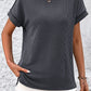Mandy Striped Round Neck Short Sleeve T-Shirt