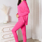 Basic Bae Full Size V-Neck Soft Rayon Long Sleeve Top and Pants Lounge Set