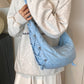 Lace-Up Polyester Crossbody Bag
