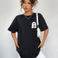 Round Neck Short Sleeve Ghost Graphic T-Shirt