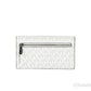 Michael Kors Jet Set Travel Large Bright White Signature Trifold Wallet Clutch