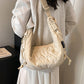 Lace-Up Polyester Crossbody Bag