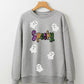 Halloween Spooky Ghost Sequin Sweatshirt