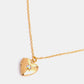 Zircon Heart Shape 14K Gold-Plated Pendant Necklace