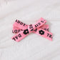 Children's Headband Letter Ruffle Sleeve Top and Shorts 3-Piece Set