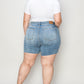 Judy Blue Full Size High Waist Raw Hem Denim Shorts
