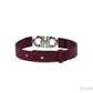 Salvatore Ferragamo Pomegranate Reversible Double Gancini Hook Leather Bracelet