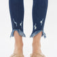 Kancan Raw Hem High Waist Cropped Jeans