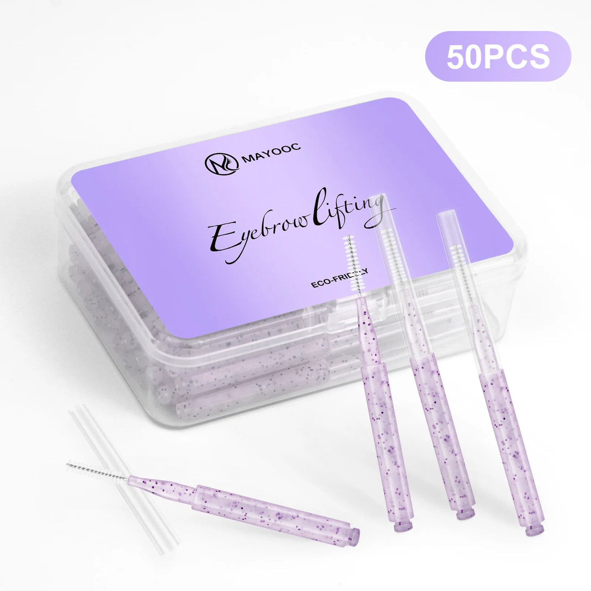 5/10/50PCS Mini Eyebrow Brush Brow Perm Brush Disposable Brow Lifting Brushes Bendable Micro Eyelash Brush Applicators Tools